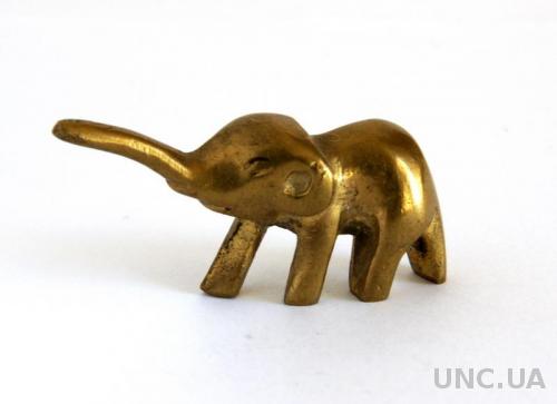 Коллекционная миниатюра фигурка Слоненок №1 бронза Germany
