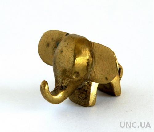 Коллекционная миниатюра фигурка Слоненок №2 бронза Germany
