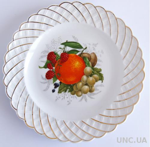 Коллекционная тарелка Фрукты фарфор Cluj Romania