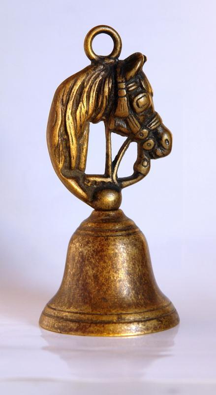 Колокольчик бронзовый Лошадка Конь, Germany