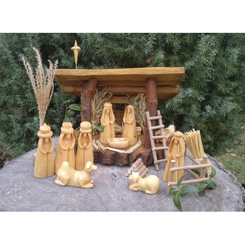 Різдвяний вертеп Шопка дерево різьба №55