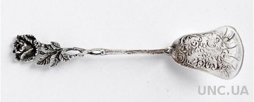 Серебряная ложечка совок сахара Rose №1 835 проба
