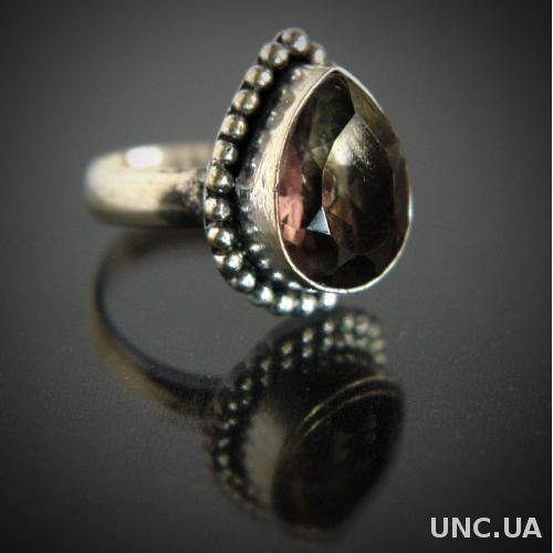 Серебряное кольцо с турмалином, 800 проба, Holland
