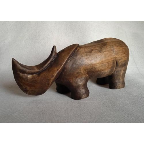 Статуетка Носоріг Rhinoceros (2) дерево ручна робота різьба