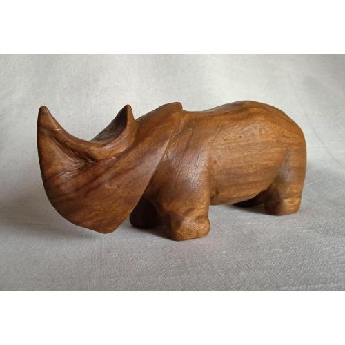 Статуетка Носоріг Rhinoceros (3) дерево ручна робота різьба