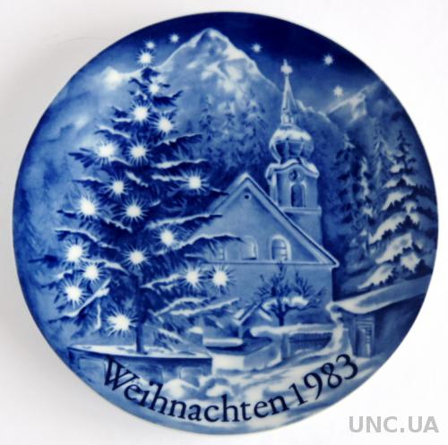Тарелка панно Рождество 1983 Retsch Germany
