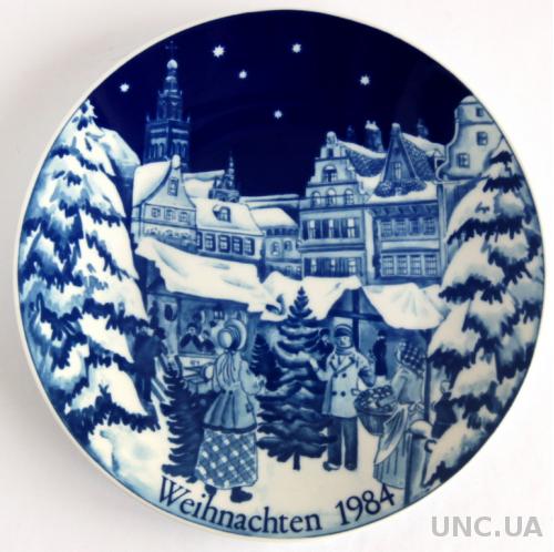 Тарелка панно Рождество 1984 Retsch Germany
