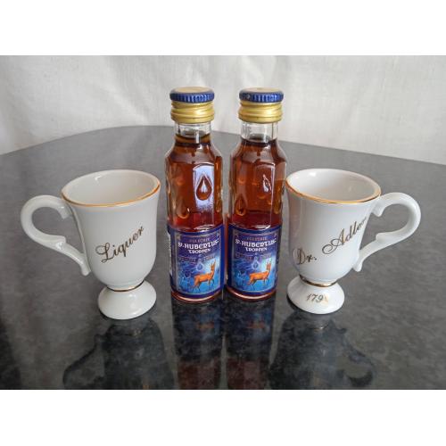 Вінтажні порцелянові чашки для лікерних шотів Dr. Adler, 2 шт., + бонус Nt02
