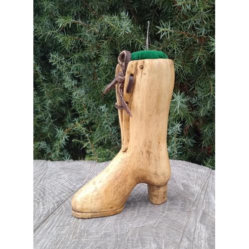 Вінтажний гольник Чобіток дерево, різьба