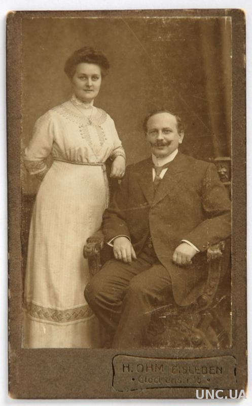Кабинетка Кабинет Портрет 1900-е гг., Eisleben, Germany, fB
