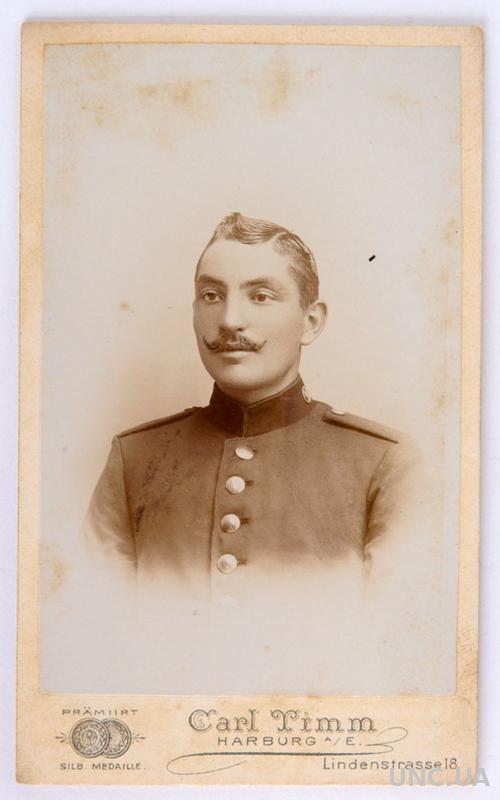 Кабинетка Портрет военного 1910-е гг., Harburg, Germany, fB07
