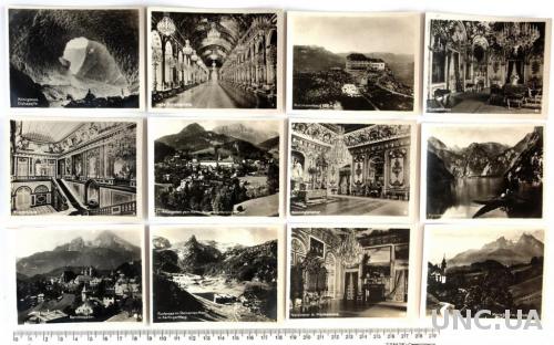 Мини открытки Баварские Альпы 24 шт 1930е Германия