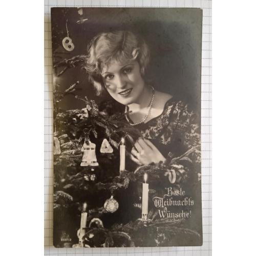 Поштова картка листівка Веселого Різдва Ялинка поч. ХХ ст. Німеччина Sb06