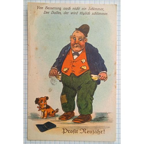 Поштова картка З Новим роком поч.ХХ ст. Німеччина Si10
