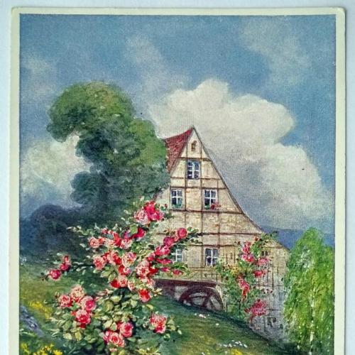 Поштова карточка листівка открытка Літній будиночок поч. ХХ ст. Germany Yu29
