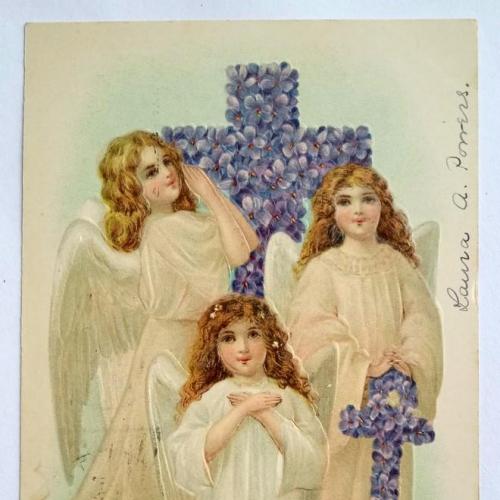 Поштова карточка листівка открытка Щасливого Великодня 1907 рік USA Yu58