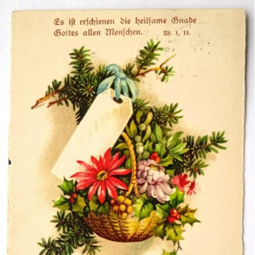  Поштова карточка листівка открытка Веселого Різдва 1926 рік Germany Yu06