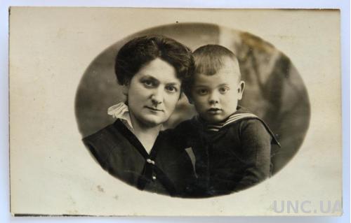 Старинное фото Мама и сын, нач. ХХ в., Германия