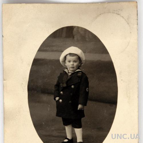 Старинное фото Юный морячок нач ХХ в. Германия