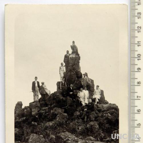Старинное групповое фото на пленэре 1930е Германия