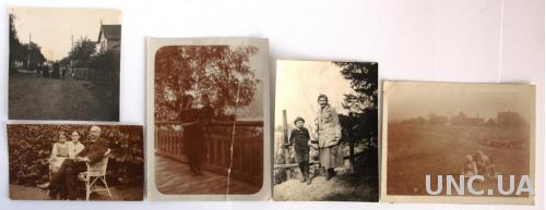 Старинные фото, 5 штук, начало ХХ века, Германия