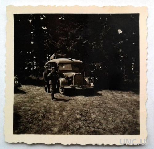 Старое фото Авто на марше Вторая мировая война июнь 1941 Германия nB
