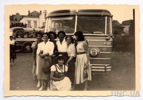 Старое фото Автобус для спецрейса 1950-е Германия