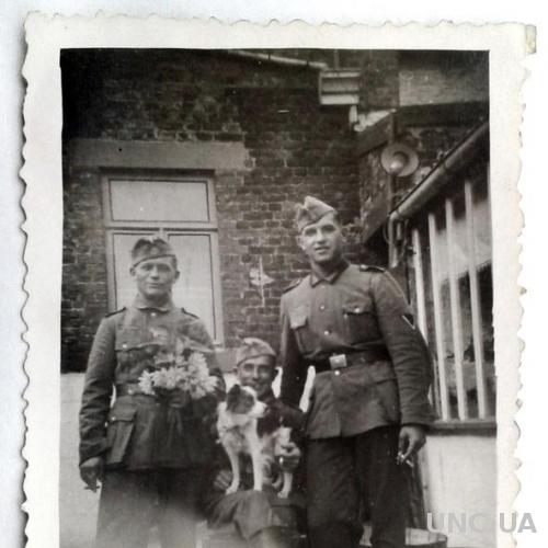Старое фото Курильщики Вторая мировая война Германия nB
