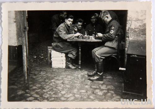 Старое фото Обед Вторая мировая война Германия fB
