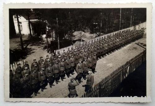 Старое фото Построение Вторая мировая война Германия nB
