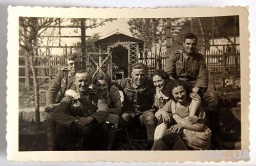 Старое фото С девушками Вторая мировая война Германия fB
