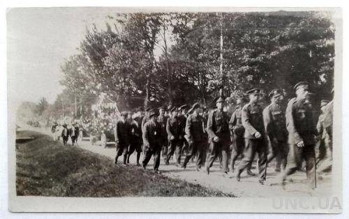 Старое фото Военная процессия 1930-е гг., Германия nB
