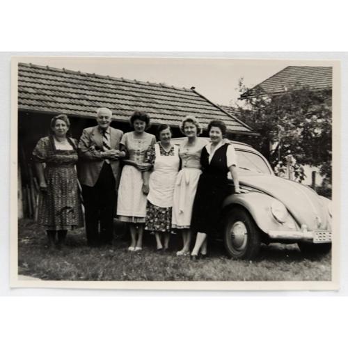 Старе фото Прекрасний настрій з Volkswagen Typ 1 1950 Німеччина vw5