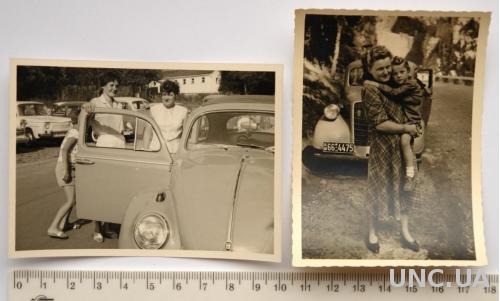Старые фото Любим детей и авто 2 шт 1950 Германия