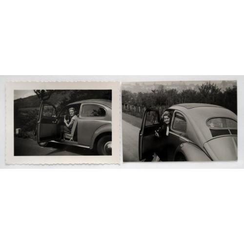 Старі фото Улюблений Volkswagen Beetle, 2 шт. 1950 Німеччина vw2