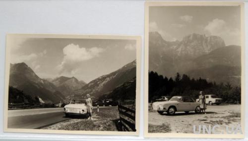 Старые фото Поездка в горы на авто 2 шт. Германия
