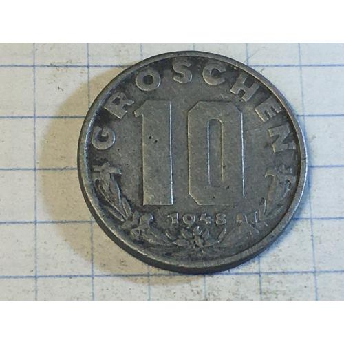 Австрия 10 грошей, 1948 год