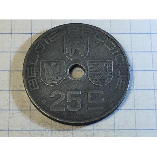 Бельгия 25 сантимов 1943 год
