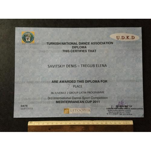 Диплом Танці Трегуб Олена