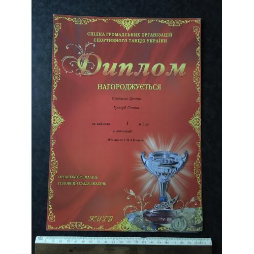 Диплом Танці Тригуб Олена Савицкий Денис
