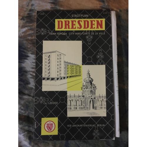 карта Дрезден