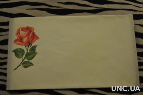 Конверт почтовый Роза 