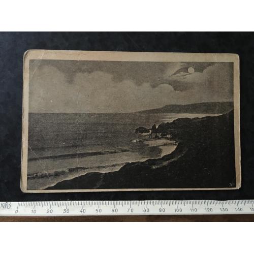 Листівка Ланжерон вночі Одеса