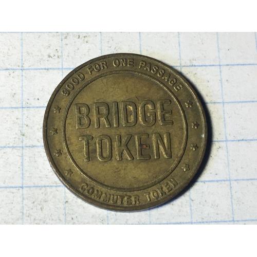 Монетовидный жетон." Bridge Token".1934 г. США