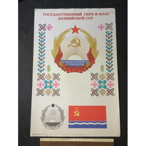 Плакат Герби і прапори 1982