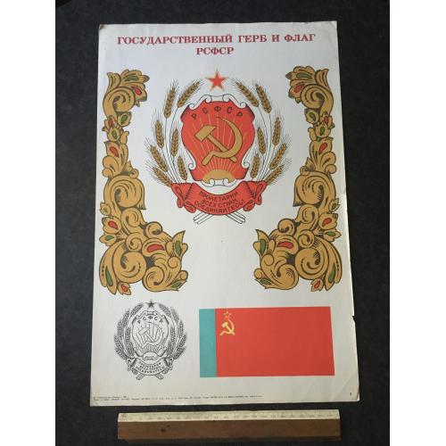 Плакат Герби і прапори 1982