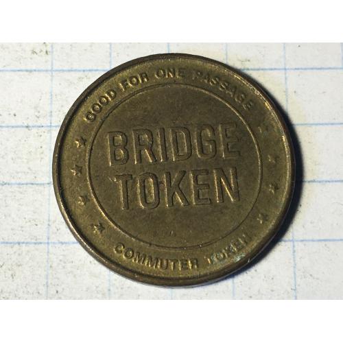Монетовидный жетон." Bridge Token".1934 г. США