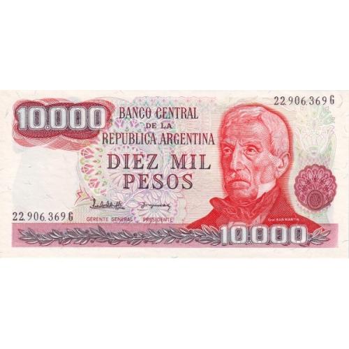 Аргентина 10000 песо 1976-1983 г UNC