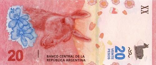 Аргентина 20 песо 2017 г UNC