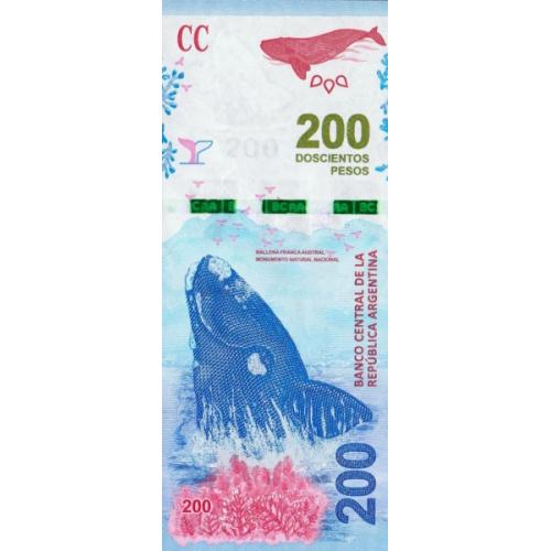 Аргентина 200 песо 2016 г UNC
